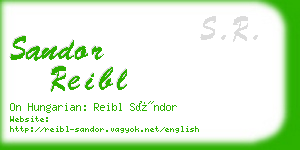 sandor reibl business card